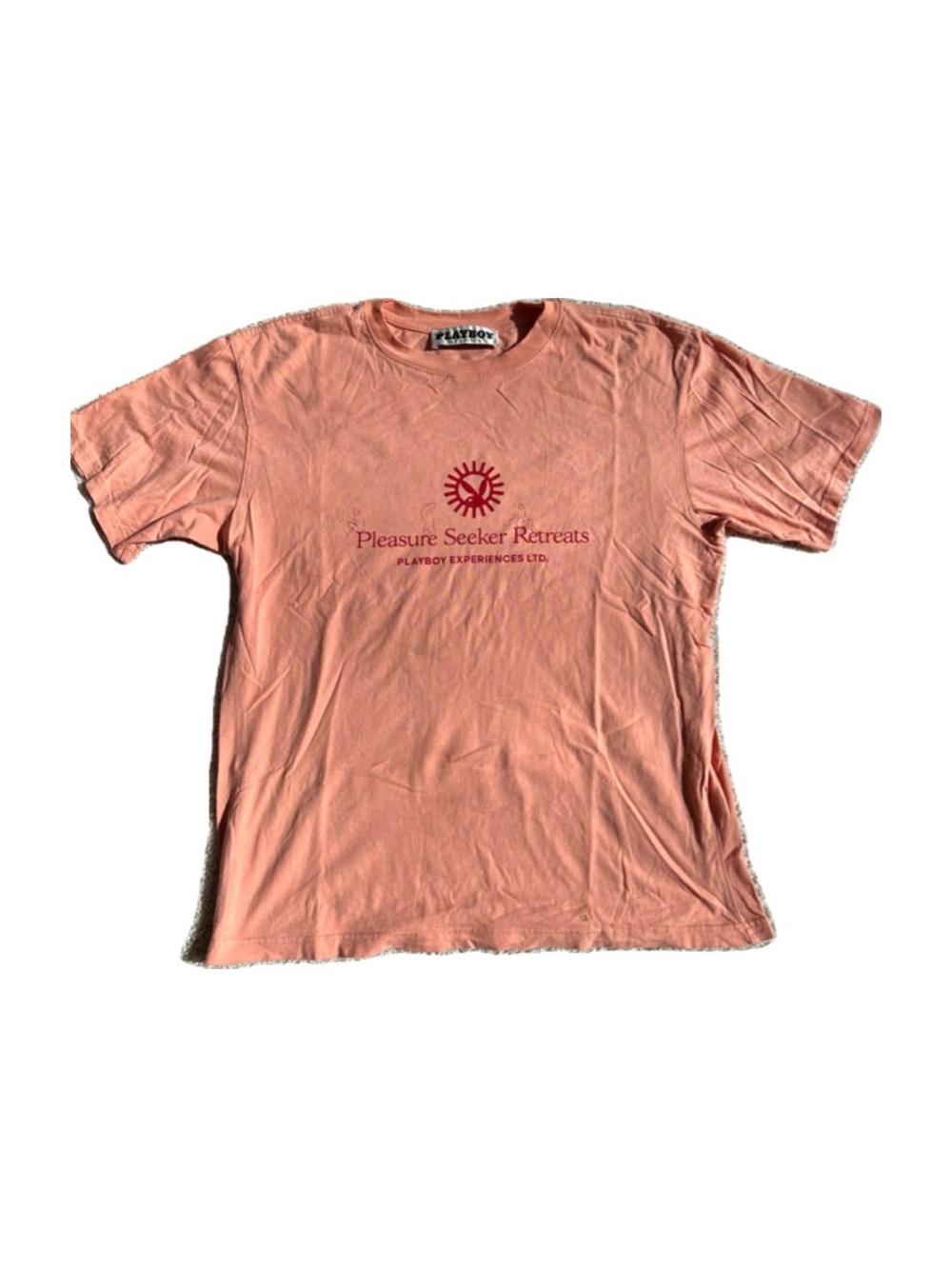 PLAYBOY Peach Graphic Logo Tee